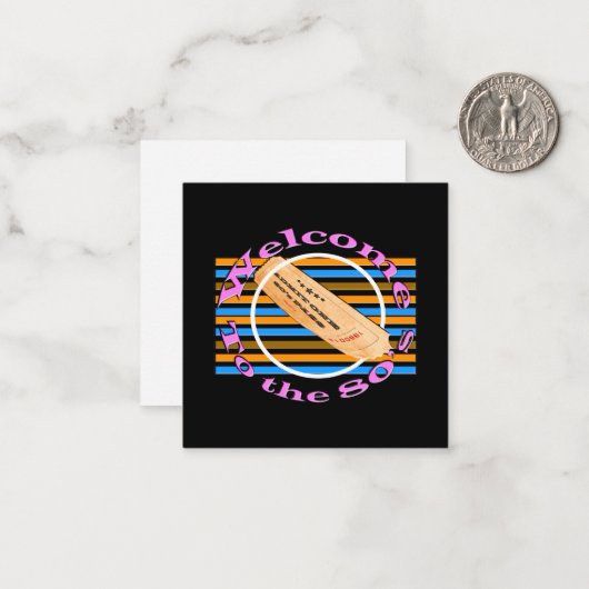 Carte De Correspondance Admettre un ticket - dans les années 80 (Devant/Arrière en situation)