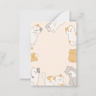 Carte De Correspondance adorable animal de compagnie