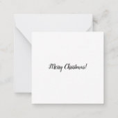 Carte De Correspondance Adorable Skunk de Noël (Dos)