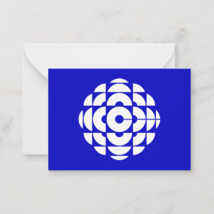 Carte De Correspondance Affiche du logo bleu CBC 1986