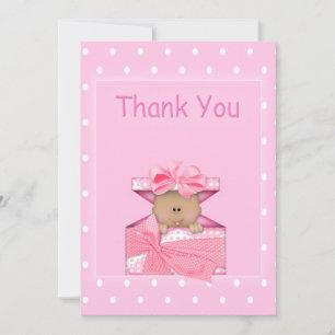 Carte De Correspondance African American Baby Girl Thank You Note