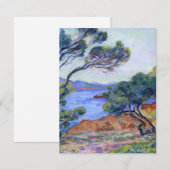 Carte De Correspondance Agay, paysage peinture par Armand Guillaumin (Devant / Derrière)