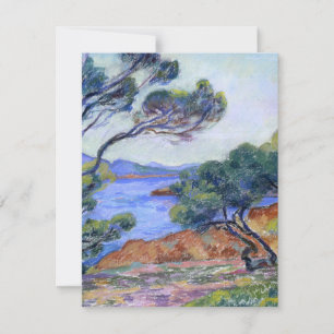 Carte De Correspondance Agay, paysage peinture par Armand Guillaumin