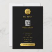 Carte De Correspondance Agent immobilier Bonne maison Anniversaire (Dos)