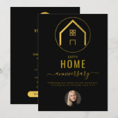 Carte De Correspondance Agent immobilier Bonne maison Anniversaire (Devant / Derrière)