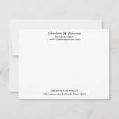 Carte De Correspondance Agent immobilier de maison bleue moderne (Devant)