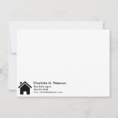 Carte De Correspondance Agent immobilier moderne Réalisateurs de maisons (Devant)