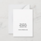 Carte De Correspondance Aider est mon Thé spécial par (Dos)