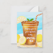 Carte De Correspondance Aider est mon Thé spécial par (Devant)