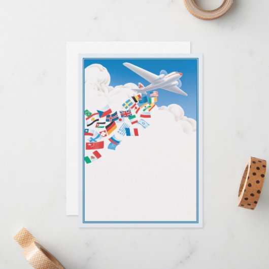 Carte De Correspondance Ailes © (Devant/Arrière en situation)