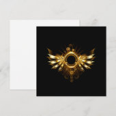 Carte De Correspondance Ailes de Steampunk (Devant / Derrière)