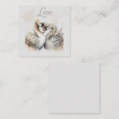 Carte De Correspondance Aimer Swans (Devant / Derrière)