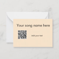 Ajouter votre nom de chanson ici q r code ajouter