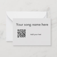 Ajouter votre nom de chanson ici q r code ajouter
