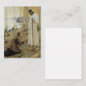Carte De Correspondance Albert Edelfeue - Christ et Mary Magdalene (Devant / Derrière)