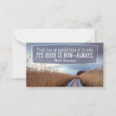 Carte De Correspondance Albert Schweitzer Citation Inspirationnelle "Vérit (Devant)