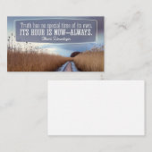 Carte De Correspondance Albert Schweitzer Citation Inspirationnelle "Vérit (Devant / Derrière)