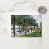 Carte De Correspondance Alfred Sisley - Allée des châtaigniers (Devant/Arrière en situation)