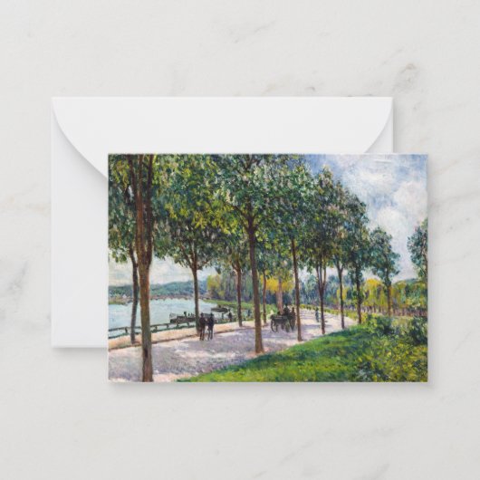 Carte De Correspondance Alfred Sisley - Allée des châtaigniers (Devant)