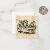 Carte De Correspondance Alice à Wonderland (Devant/Arrière en situation)