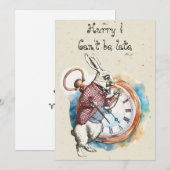 Carte De Correspondance Alice - Lapin Blanc 1865 (Devant / Derrière)