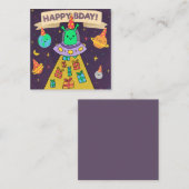 Carte De Correspondance Alien Joyeux anniversaire (Devant / Derrière)