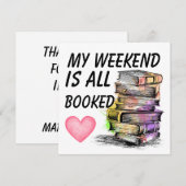 Carte De Correspondance All Booked  (Devant / Derrière)