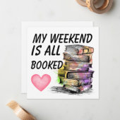 Carte De Correspondance All Booked  (Devant/Arrière en situation)