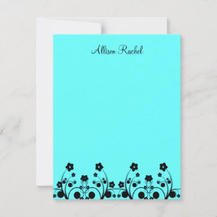Carte De Correspondance Allison Rachel Fleurs & Perles Grand Merci