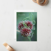 Carte De Correspondance Alliums uniques (Devant/Arrière en situation)