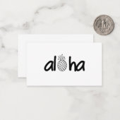 Carte De Correspondance Aloha (Devant/Arrière en situation)