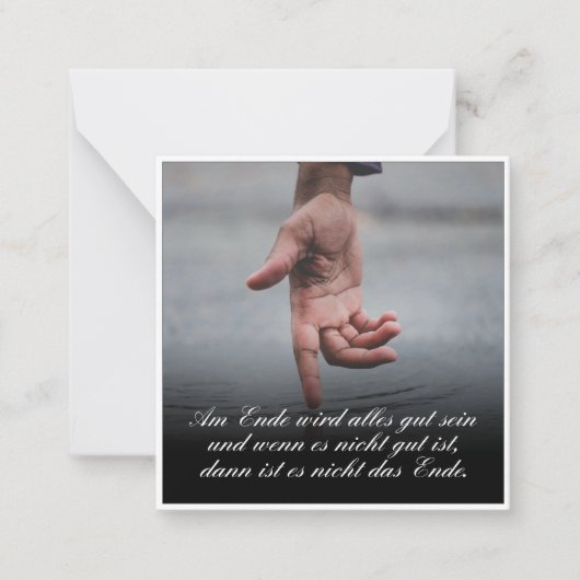 Carte De Correspondance Am Ende avec alles gut sein (Devant)