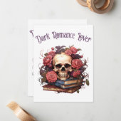 Carte De Correspondance Amant romantique foncé (Devant/Arrière en situation)