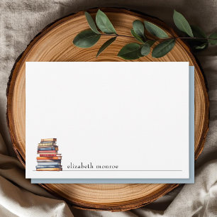 Carte De Correspondance Amateur de livres élégant personnalisé