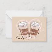 Carte De Correspondance Amateurs de café caféine (Devant)