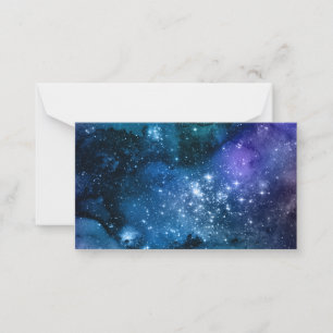 Carte De Correspondance Amateurs de galaxie Starry Space Blue Sky White Sp