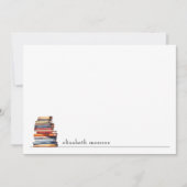 Carte De Correspondance Amateurs de livres élégants Personnalisé (Devant)