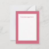 Carte De Correspondance Amateurs de porc mignon ajouter un message (Dos)