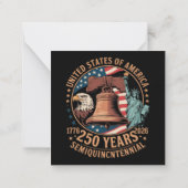Carte De Correspondance Amérique 250 Ans (Dos)