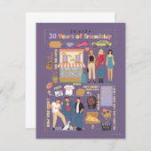 Carte De Correspondance AMIS™ | 30 ans d'amitié (Devant / Derrière)