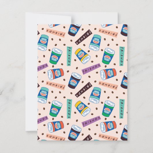 Carte De Correspondance AMIS™ | Central Perk Vibrant Motif café (Devant)