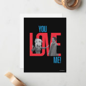 Carte De Correspondance AMIS™ | Citation You Love Me (Devant/Arrière en situation)