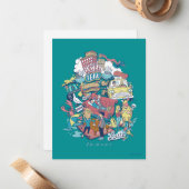 Carte De Correspondance AMIS™ | Collage de dessin (Devant/Arrière en situation)