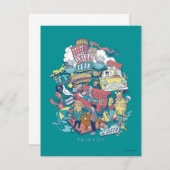 Carte De Correspondance AMIS™ | Collage de dessin (Devant / Derrière)