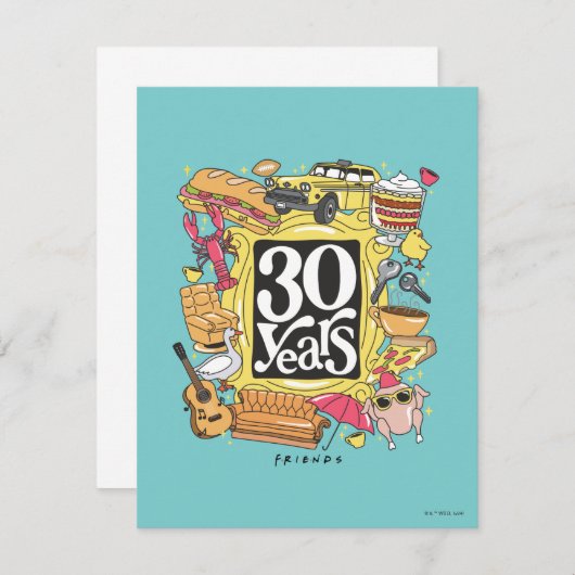 Carte De Correspondance AMIS™ | Graphique de 30 ans (Devant / Derrière)