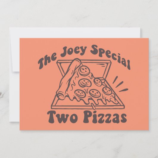 Carte De Correspondance AMIS™ | Joey Pizza Citation (Devant)