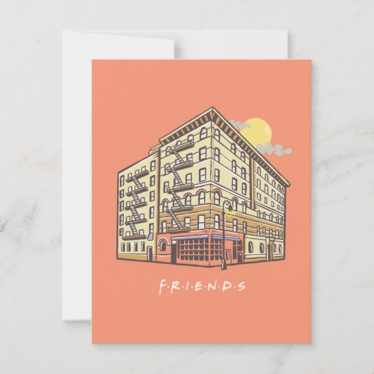 Carte De Correspondance AMIS™ | Monica's Apartment Building (Devant)