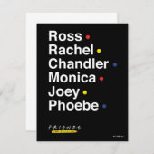 Carte De Correspondance AMIS™ | Noms de caractères (Devant / Derrière)