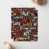 Carte De Correspondance Amour 2 (Devant/Arrière en situation)