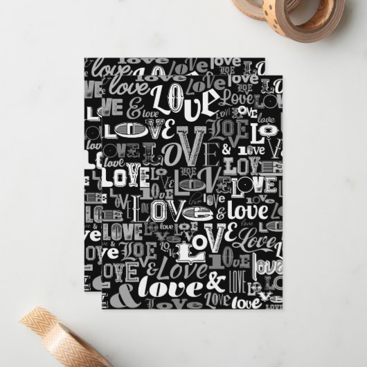 Carte De Correspondance Amour 4 (Devant/Arrière en situation)